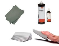 Schuur en polijst materialen