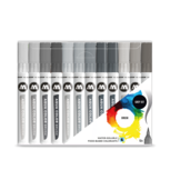 Molotow Aqua Brush Grey Set (12)