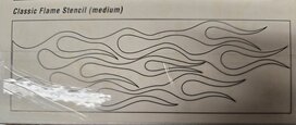 Auto Air Colors stencil Classic Flame Medium