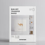 Rub-On Transfer Paper transparant incl Adhesive Sheet