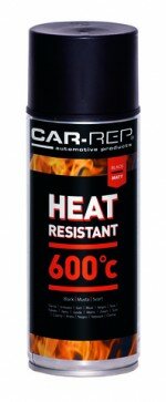 CAR-REP Car-Rep Heatresistant Zwart 600C 400ml