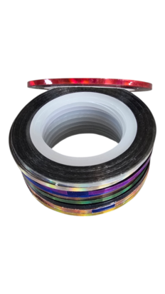 Holografisch tape Rood 0.8mm