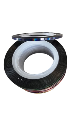 Holografisch tape Zwart 0.8mm