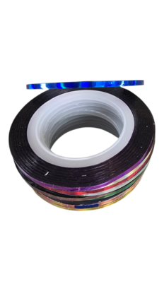 Holografisch tape Blauw 2mm