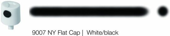 NY Flat Cap White/Black