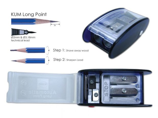 KUM Long Point Blue - Airbrush en Pinstripe Winkel Lion-Art