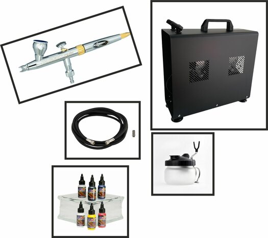 H&amp;S Evolution Two in one Airbrush Starters Set