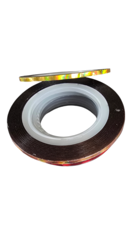 Holografisch tape  Goud 0.8mm