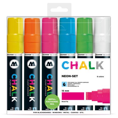 Chalk 15mm Neon set